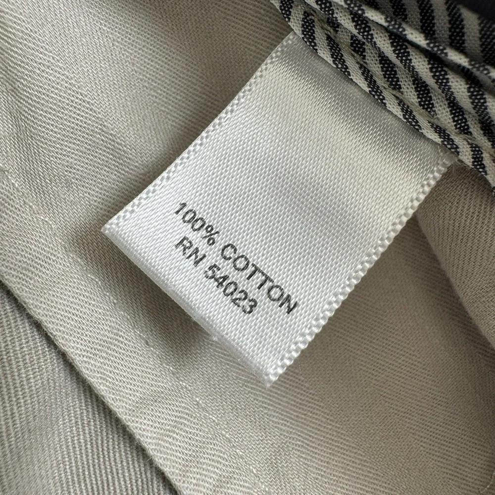 Banana Republic Gavin Chino Men's 33x34 Ivory Pants 100% Cotton Straight